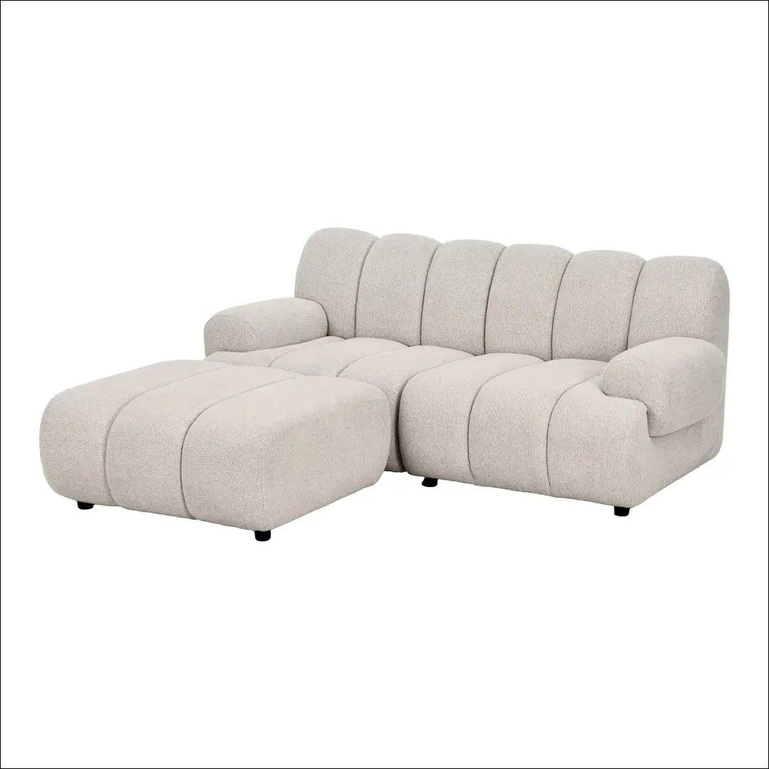 2,5 vietos modulinė sofa su pufu smėlio spalvos kairėn RD240 - €1,491 Save 15% __label:Pristatymas 5-14 d.d., Modular