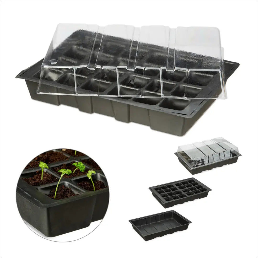 24 skyrių daigų dėžutė LI711 - €11 Save 50% __label:Pristatymas 1-2 d.d., color-juoda, kita, lauko baldai,