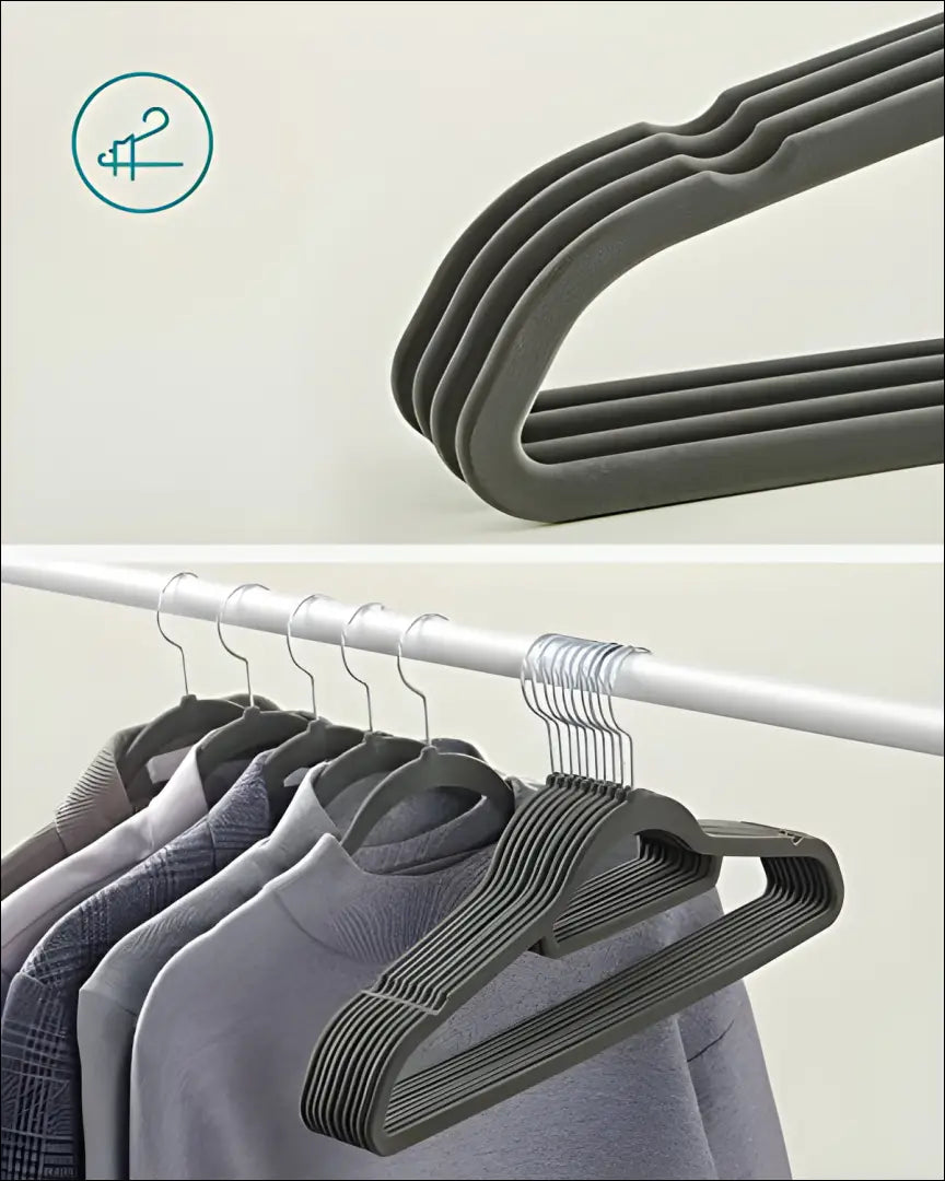 Aksominių pakabų komplektas 20 vnt SM1318 - €47 Save 30% 25-50, __label:Pristatymas 5-14 d.d., notouch30, pakabos, song