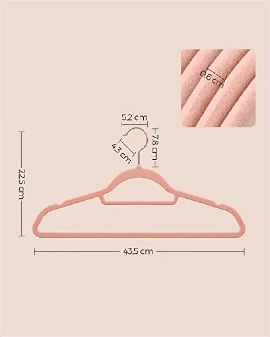 Aksominių pakabų komplektas 50 vnt SM1327 - €53 Save 40% 50-100, __label:Pristatymas 5-14 d.d., notouch30, pakabos,