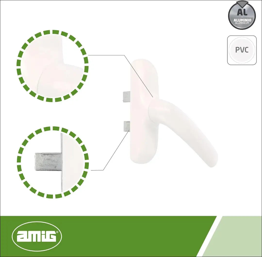 „Amig“ lango rankena SP268 - €8 Save 50% __label:Pristatymas 1-2 d.d., color-balta, kita, material-metalas, under-25