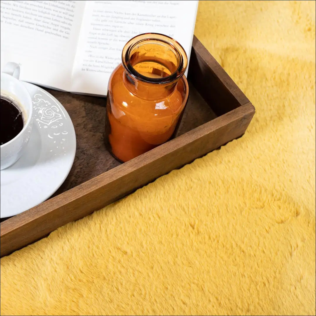 Apvalus kilimas RU1194 - €92 Save 50% 50-100, __label:Pristatymas 1-2 d.d., apvalus, color-geltona,