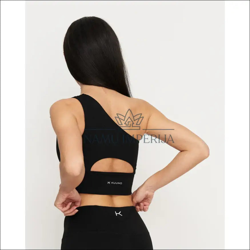 Asimetriška sportinė liemenėlė “Kuuno” DI7686 - __label:Pristatymas 1-2 d.d., color-juoda, drabuziai,