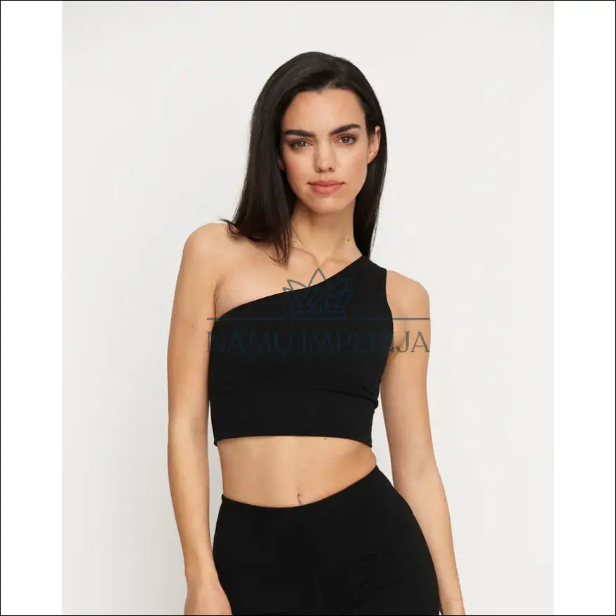 Asimetriška sportinė liemenėlė “Kuuno” DI7686 - €17 Save 65% __label:Pristatymas 1-2 d.d., color-juoda, drabuziai,