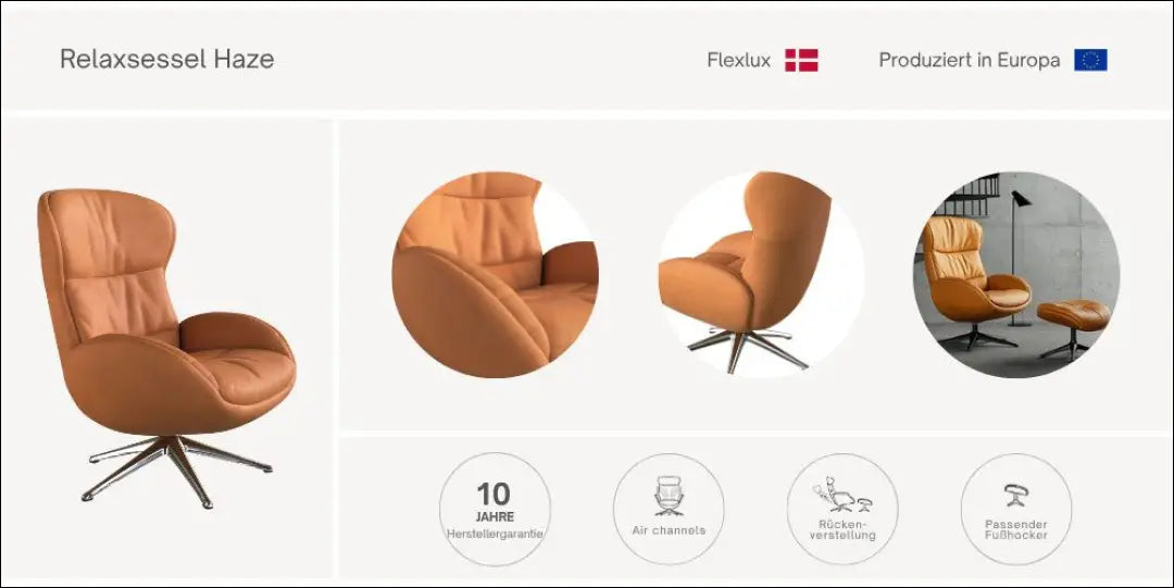 Atlošiamas poilsio krėslas MI933 - €750 Save 50% __label:Pristatymas 1-2 d.d., color-pilka, foteliai,