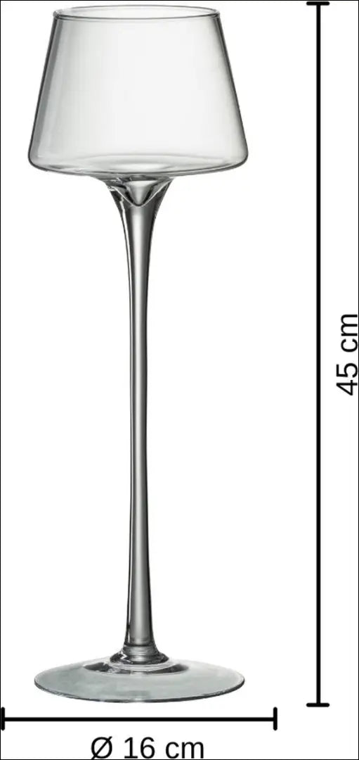 Aukšta stiklinė žvakidė DA0149 - €25 Save 50% 25-50, __label:Pristatymas 1-2 d.d., interjeras to €50 Candle Holders