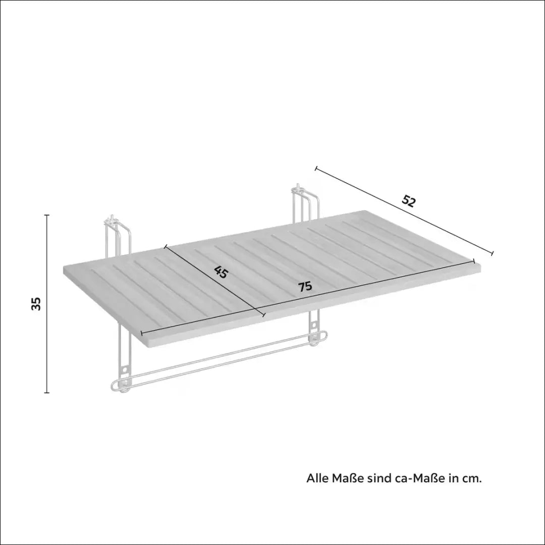 Balkono staliukas LI917 - €27 Save 50% 25-50, __label:Pristatymas 1-2 d.d., color-auksine, color-ruda, lauko baldai