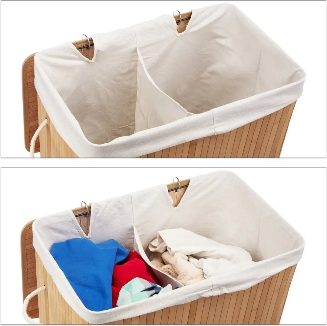 Bambukinis skalbinių rūšiavimo krepšys 9/5L DA0129 - €24 Save 50% __label:Pristatymas 1-2 d.d., skalbiniai, under-25,