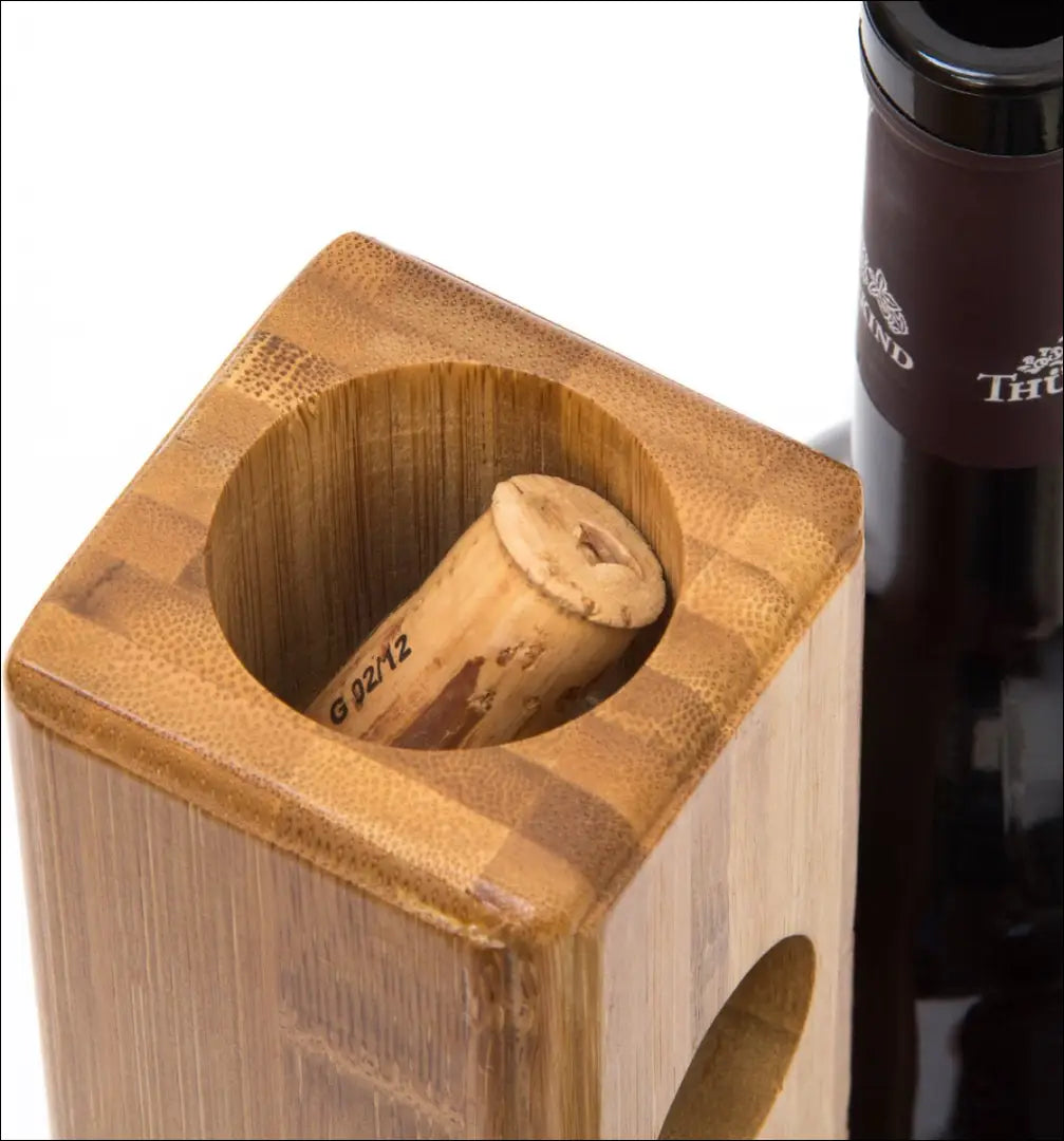 Bambukinis vyno laikiklis - 3 buteliams DA0159 - €15 Save 50% __label:Pristatymas 1-2 d.d., under-25, virtuves,