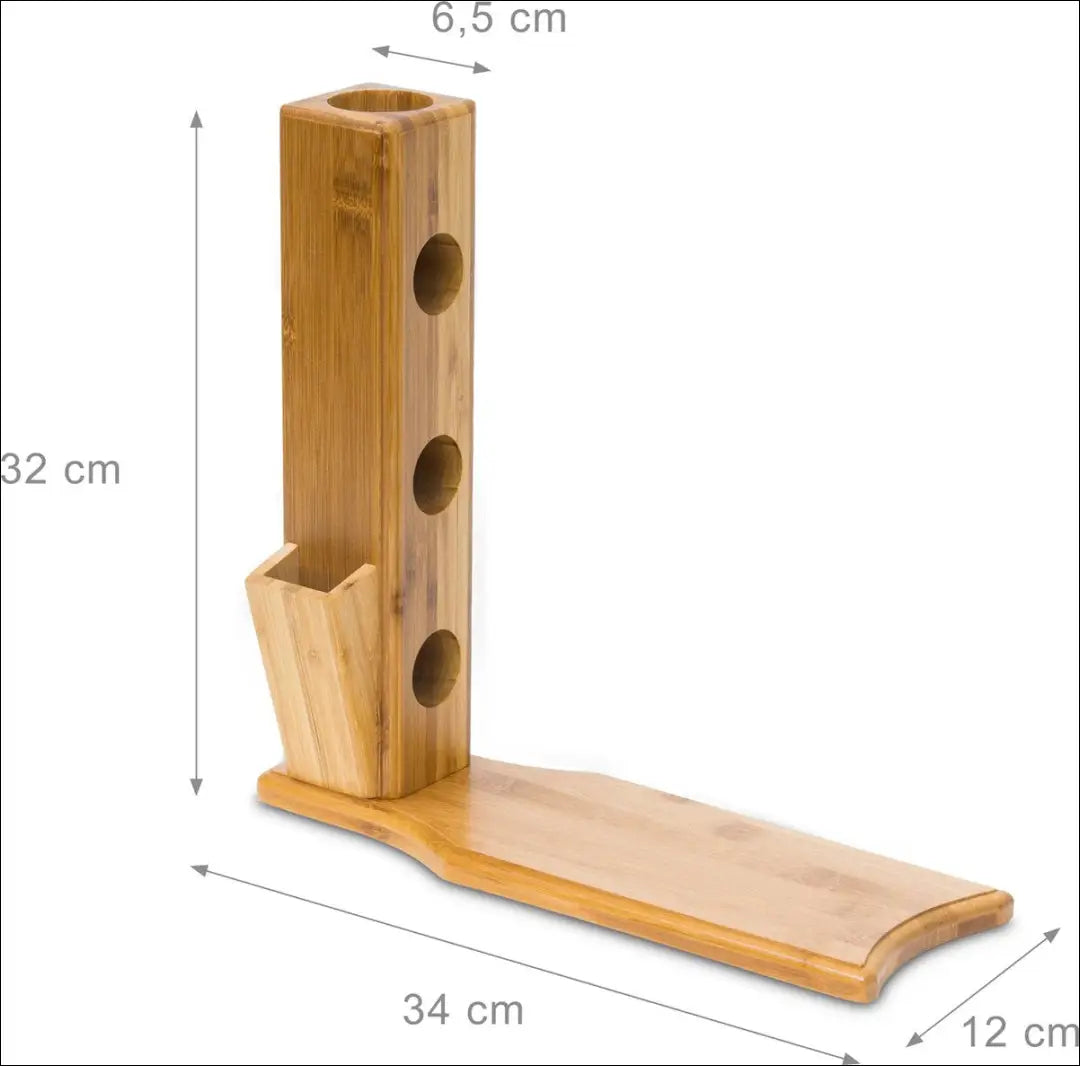 Bambukinis vyno laikiklis - 3 buteliams DA0159 - €15 Save 50% __label:Pristatymas 1-2 d.d., under-25, virtuves,