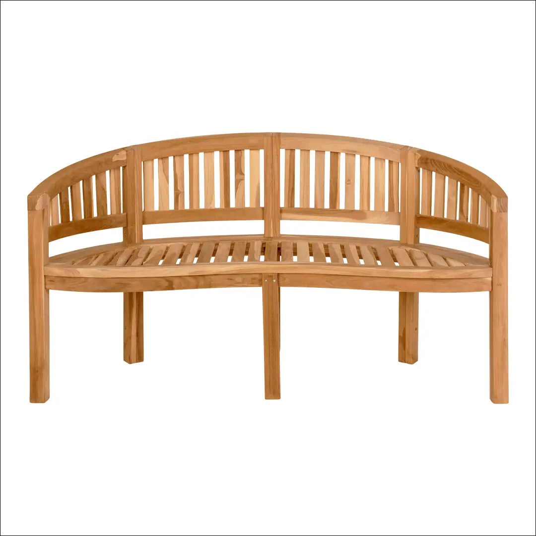 Banan suolas tikmedžio spalva natūrali 150x60x85 cm RD249 - €358 Save 15% __label:Pristatymas 5-14 d.d., Benches,