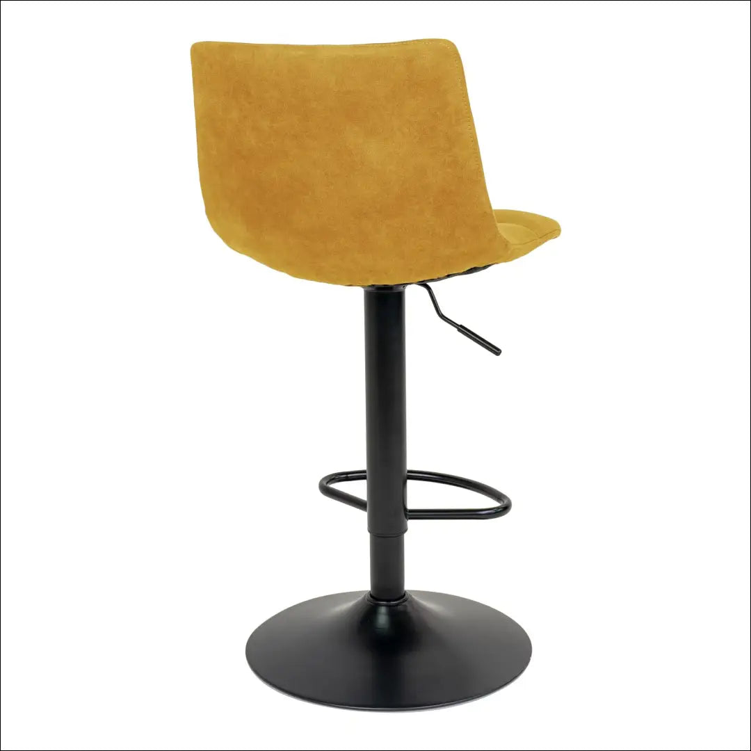 Baro kėdė aksominė garstyčių geltonumo juodos kojos RD052 - €104 Save 15% 100-200, __label:Pristatymas 5-14 d.d., Bar &