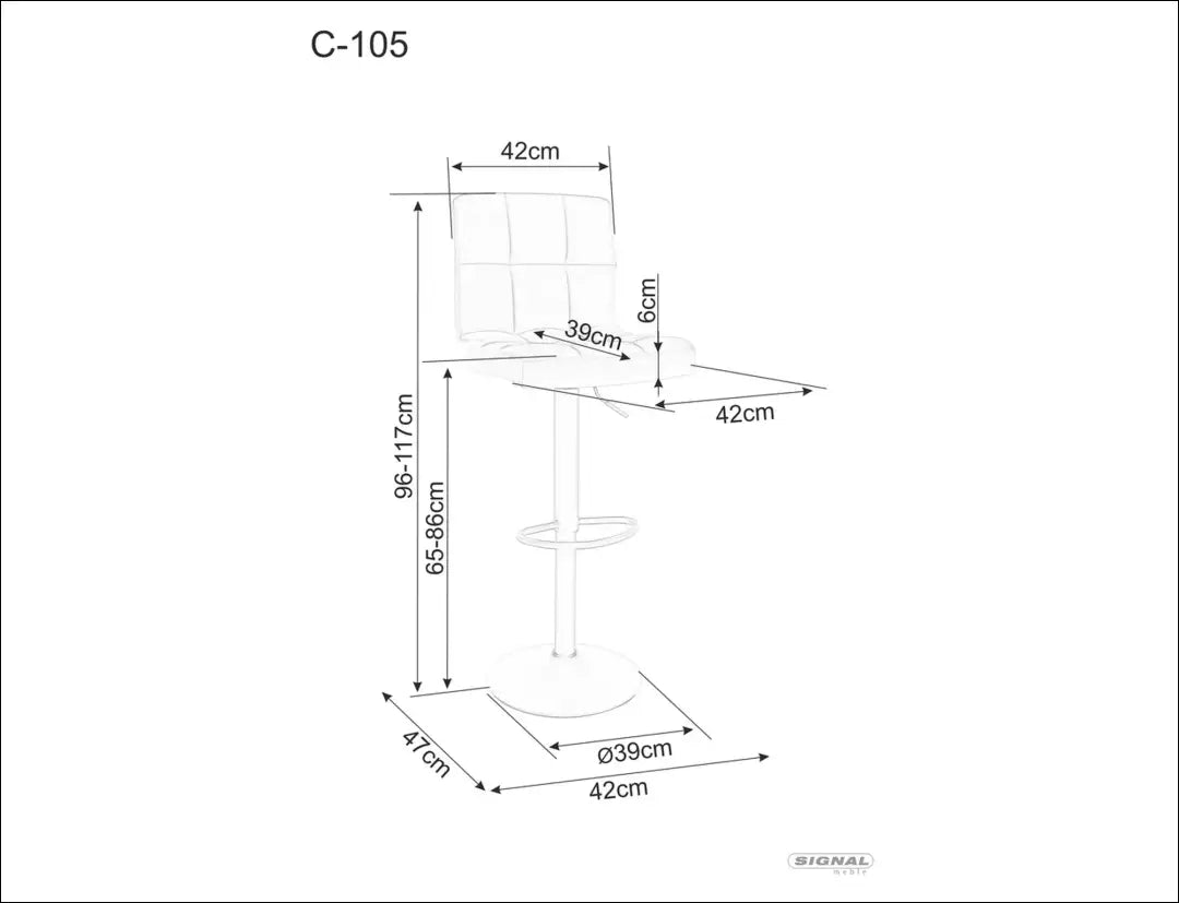 Baro kėdė AL041 - 50-100, __label:Pristatymas 5-14 d.d., baro-kedes, color-juoda, color-pilka €50 to €100 Adjustable