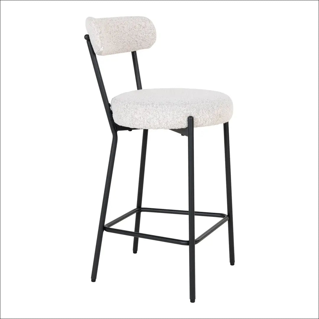 Baro kėdė buklė balta juodos kojos RD060 - €97 Save 15% 50-100, __label:Pristatymas 5-14 d.d., Balta, Bar & Counter