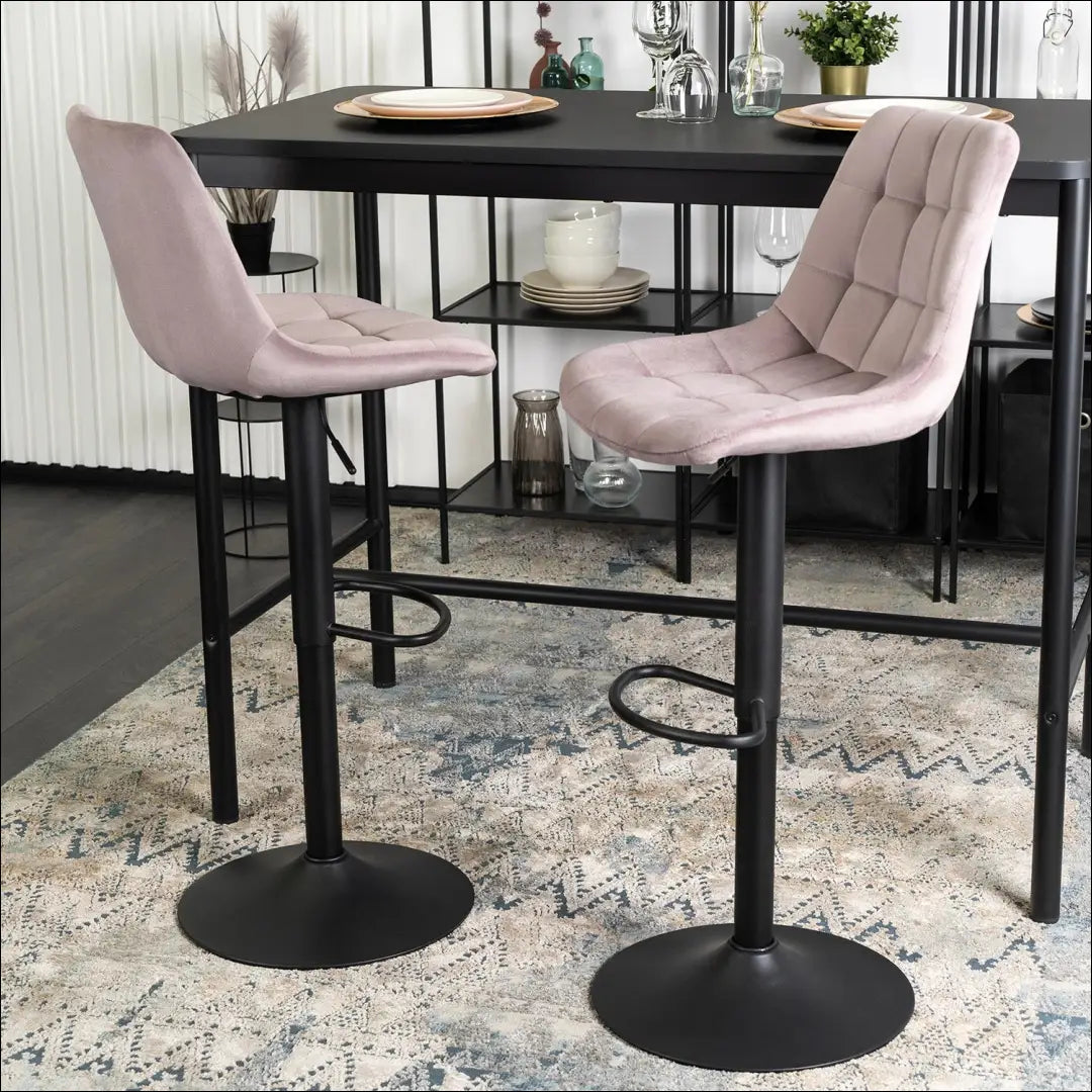 Baro kėdė su veliūro audiniu rožinės spalvos TE246 - €47 Save 15% 25-50, __label:Pristatymas 5-14 d.d., elite, Hokery,
