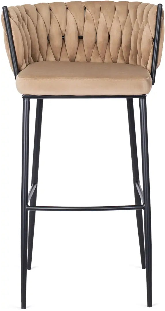 Baro kėdė su veliūro audiniu smėlio spalvos TE157 - €95 Save 15% 50-100, __label:Pristatymas 5-14 d.d., elite, Hokery,