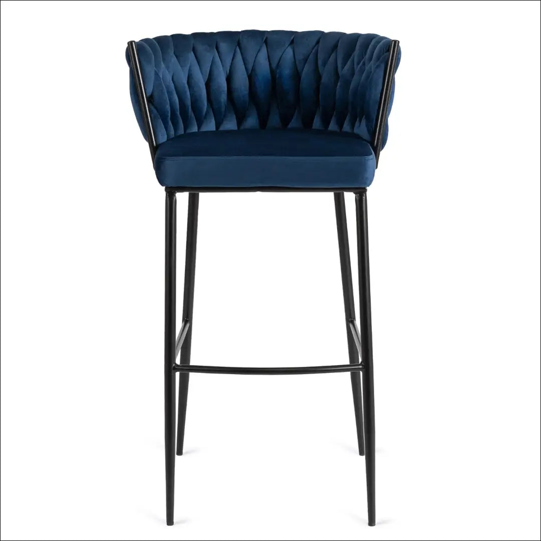 Baro kėdė su veliūro audiniu tamsiai mėlynos spalvos TE263 - €95 Save 15% 50-100, __label:Pristatymas 5-14 d.d., elite,