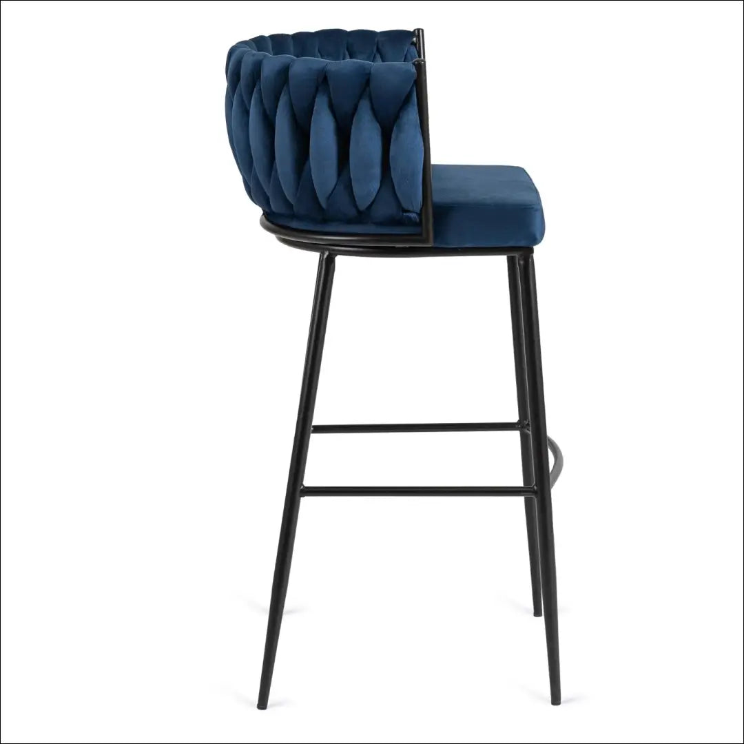Baro kėdė su veliūro audiniu tamsiai mėlynos spalvos TE263 - €95 Save 15% 50-100, __label:Pristatymas 5-14 d.d., elite,