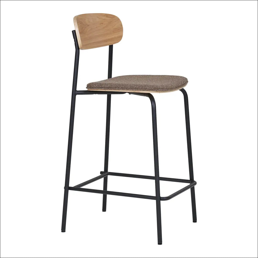 Baro kėdė uosio medienos atlošas ruda sėdynė su juodomis kojelėmis RD067 - €111 Save 15% 100-200, __label:Pristatymas