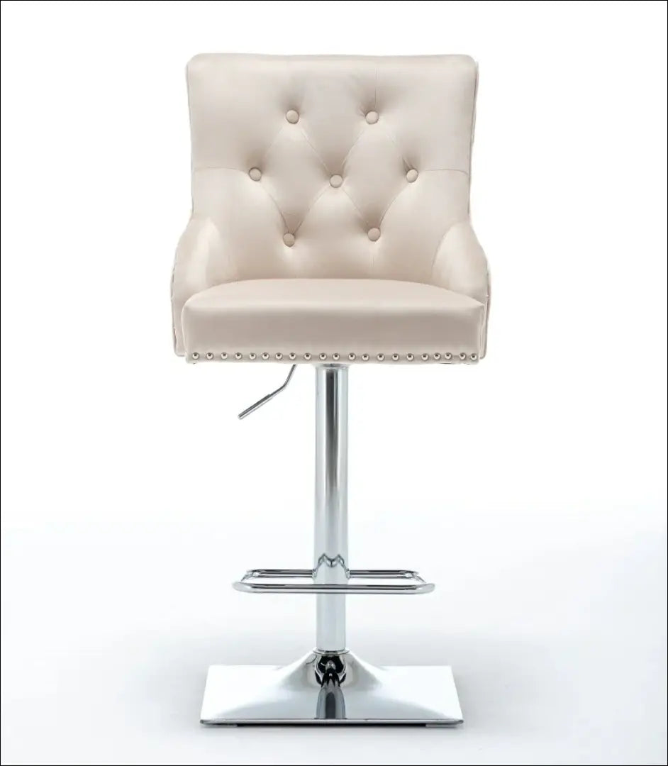 Baro kėdė VI1034 - €112 Save 60% 100-200, __label:Pristatymas 1-2 d.d., baro-kedes, color-kremas, material-aksomas €100