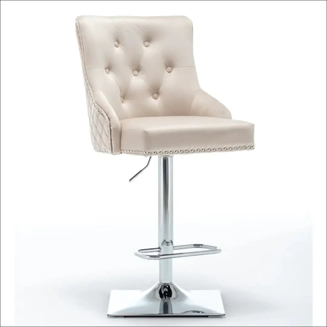 Baro kėdė VI1034 - €140 Save 50% 100-200, __label:Pristatymas 1-2 d.d., baro-kedes, color-kremas, material-aksomas €100