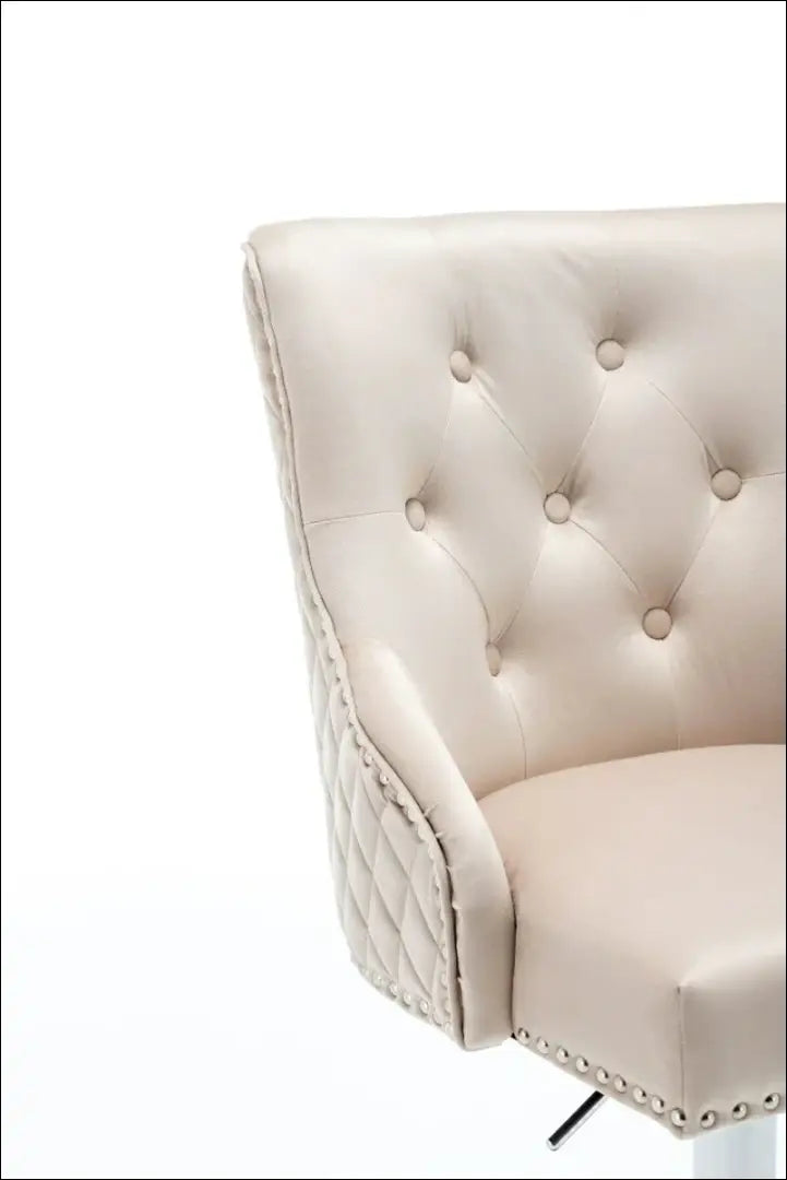 Baro kėdė VI1034 - €112 Save 60% 100-200, __label:Pristatymas 1-2 d.d., baro-kedes, color-kremas, material-aksomas €100