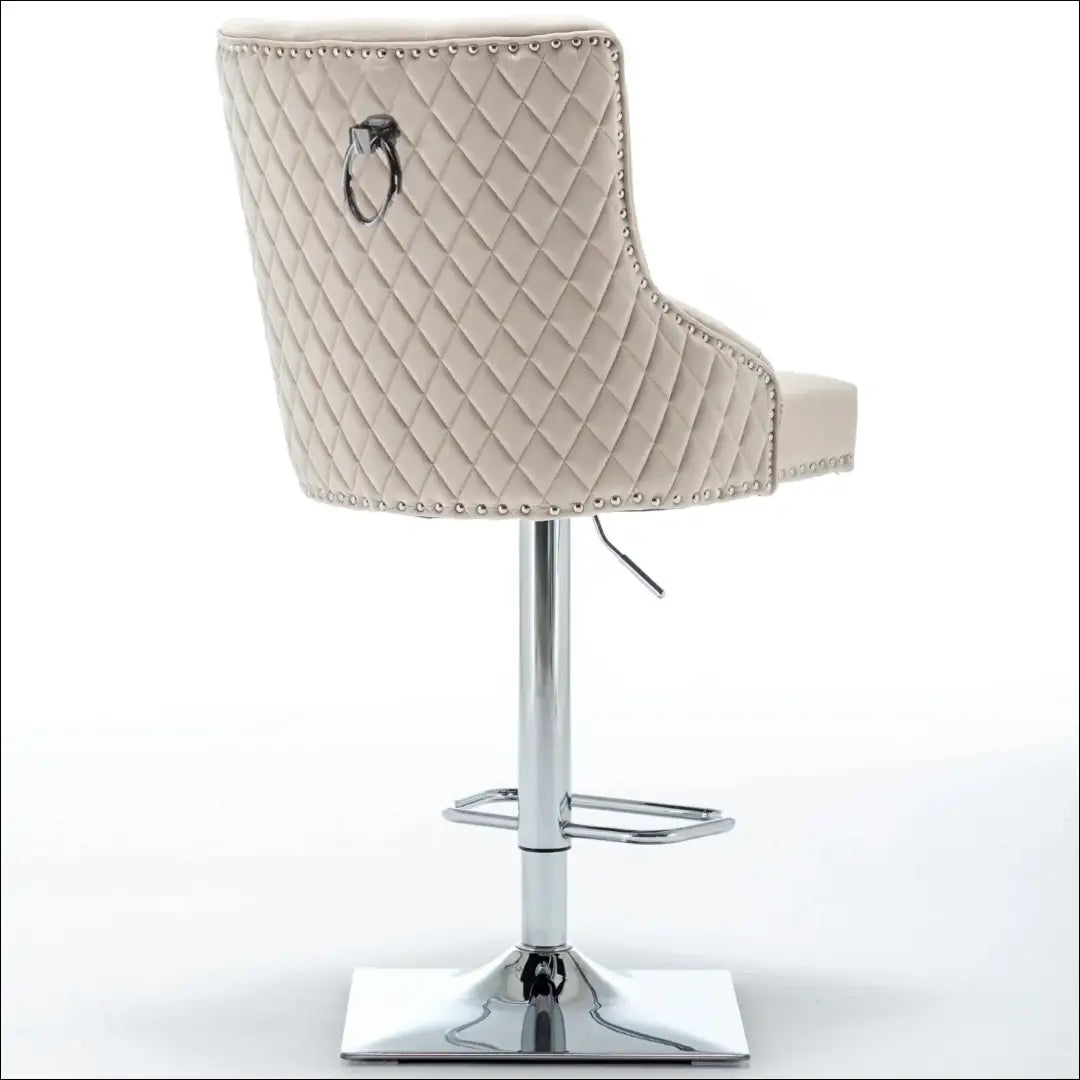 Baro kėdė VI1034 - €140 Save 50% 100-200, __label:Pristatymas 1-2 d.d., baro-kedes, color-kremas, material-aksomas €100