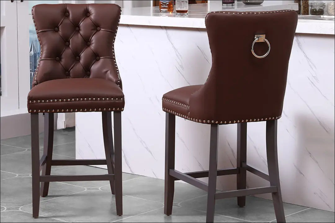 Baro kėdė VI1037 - €136 Save 50% 100-200, __label:Pristatymas 1-2 d.d., baro-kedes, color-ruda, material-dirbtine-oda