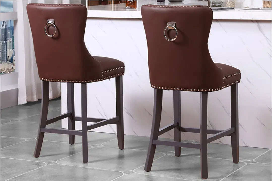 Baro kėdė VI1037 - €136 Save 50% 100-200, __label:Pristatymas 1-2 d.d., baro-kedes, color-ruda, material-dirbtine-oda