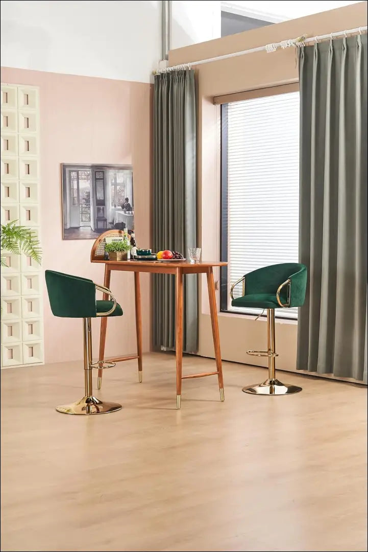 Baro kėdė VI1144 - €125 Save 50% 100-200, __label:Pristatymas 1-2 d.d., baro-kedes, color-auksine, color-zalia €100