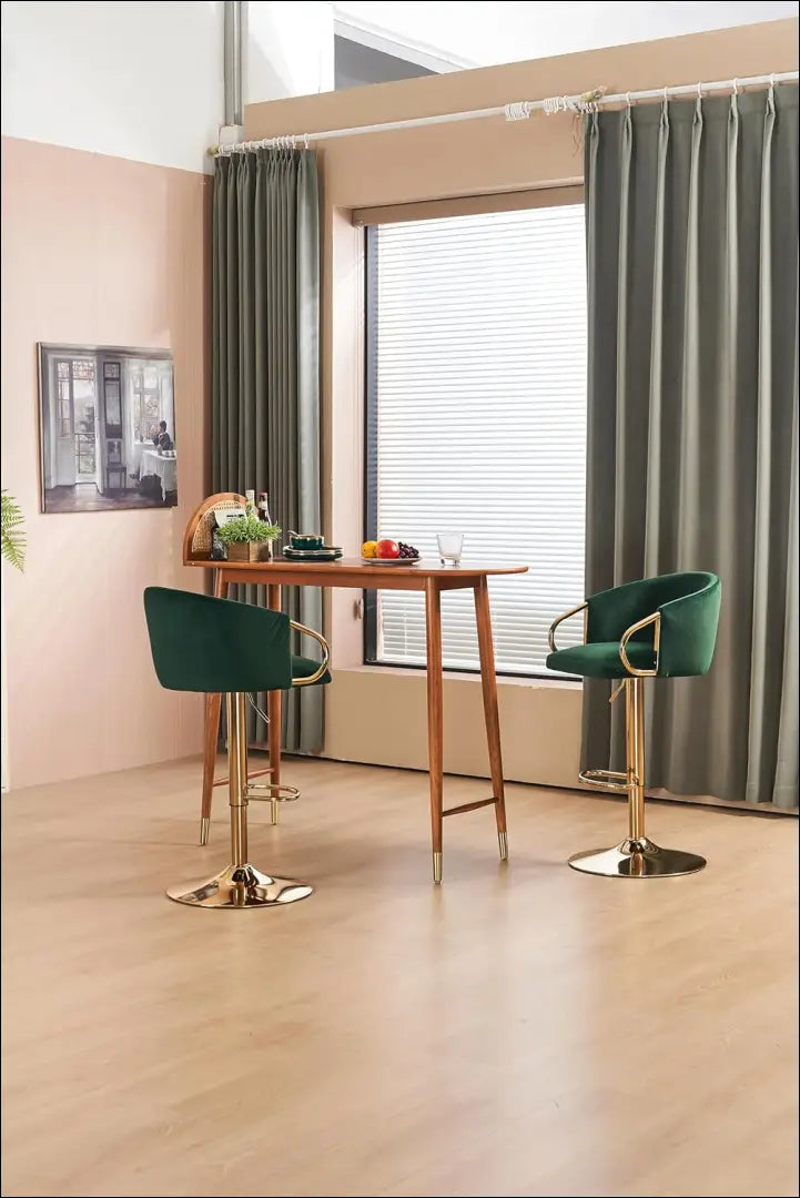 Baro kėdė VI1144 - €125 Save 50% 100-200, __label:Pristatymas 1-2 d.d., baro-kedes, color-auksine, color-zalia €100