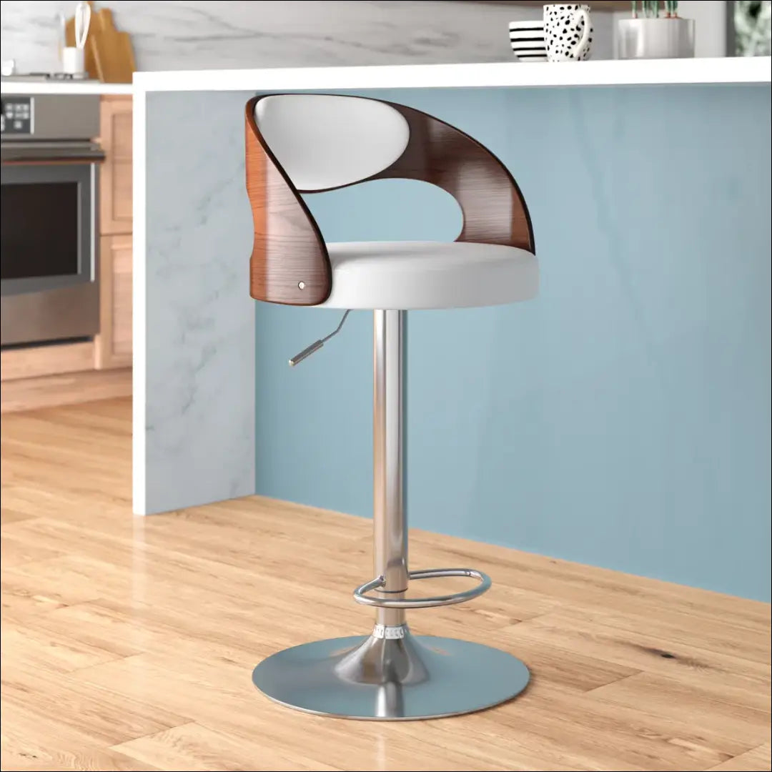 Baro kėdė VI1149 - €71 Save 50% 50-100, __label:Pristatymas 1-2 d.d., baro-kedes, color-balta, color-ruda €50 to €100