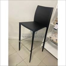 Įkelti vaizdą į galerijos rodinį, Baro kėdė VI129 - €59 Save 65% 50-100, baro-kedes, color-juoda, color-sidabrine, material-eko-oda kėdės | Namų
