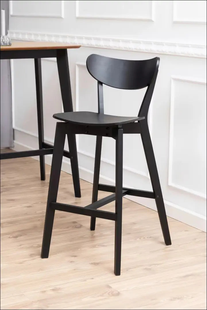 Baro kėdė VI1410 - €70 Save 50% 50-100, __label:Pristatymas 1-2 d.d., baro-kedes, color-juoda, material-mediena €50