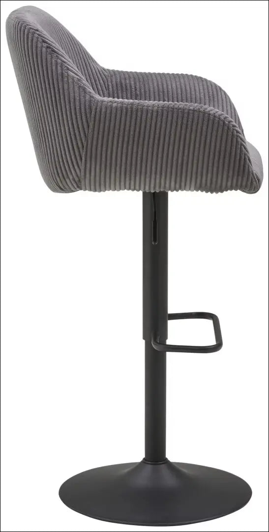Baro kėdė VI1575 - €74 Save 50% 50-100, __label:Pristatymas 1-2 d.d., baro-kedes, color-pilka, material-aksomas Aksomas