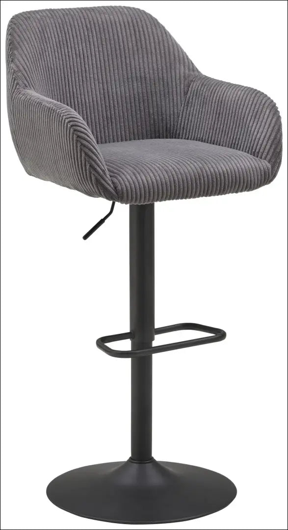Baro kėdė VI1575 - €74 Save 50% 50-100, __label:Pristatymas 1-2 d.d., baro-kedes, color-pilka, material-aksomas Aksomas
