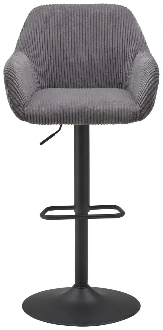 Baro kėdė VI1575 - €74 Save 50% 50-100, __label:Pristatymas 1-2 d.d., baro-kedes, color-pilka, material-aksomas Aksomas