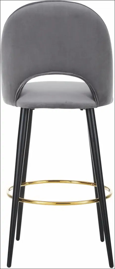 Baro kėdė VI289 - €80 Save 70% 50-100, __label:Pristatymas 1-2 d.d., baro-kedes, color-pilka, material-aksomas €50