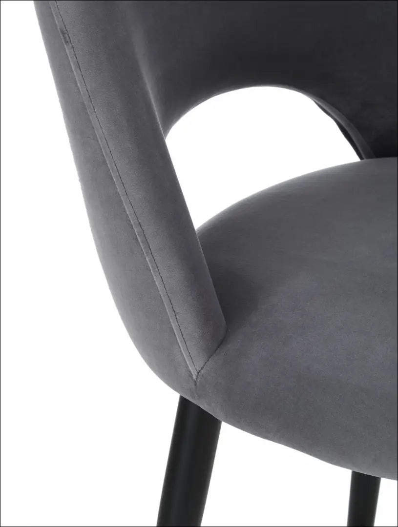 Baro kėdė VI289 - €80 Save 70% 50-100, __label:Pristatymas 1-2 d.d., baro-kedes, color-pilka, material-aksomas €50