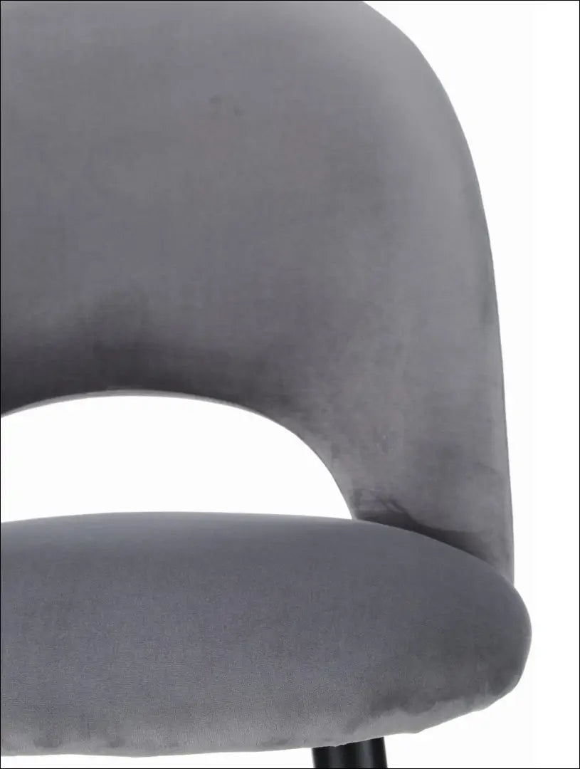 Baro kėdė VI289 - €80 Save 70% 50-100, __label:Pristatymas 1-2 d.d., baro-kedes, color-pilka, material-aksomas €50