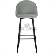 Įkelti vaizdą į galerijos rodinį, Baro kėdė VI360 - €59 Save 65% 50-100, baro-kedes, color-juoda, color-pilka, material-aksomas Aksomas | Namų
