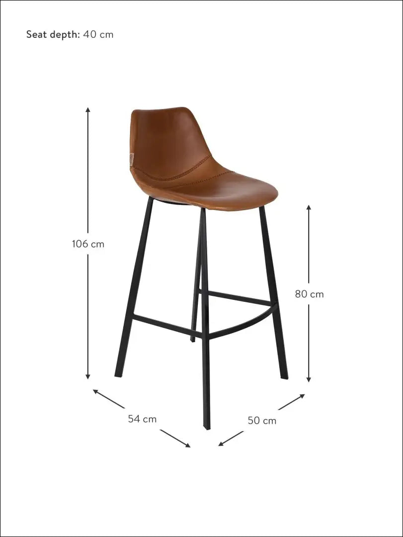 Baro kėdė VI471 - €130 Save 55% 100-200, __label:Pristatymas 1-2 d.d., baro-kedes, color-juoda, color-ruda €100 to €200