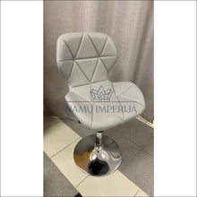 Įkelti vaizdą į galerijos rodinį, Baro kėdė VI494 - €55 Save 55% 50-100, baro-kedes, color-pilka, color-sidabrine, material-eko-oda €50 to €100
