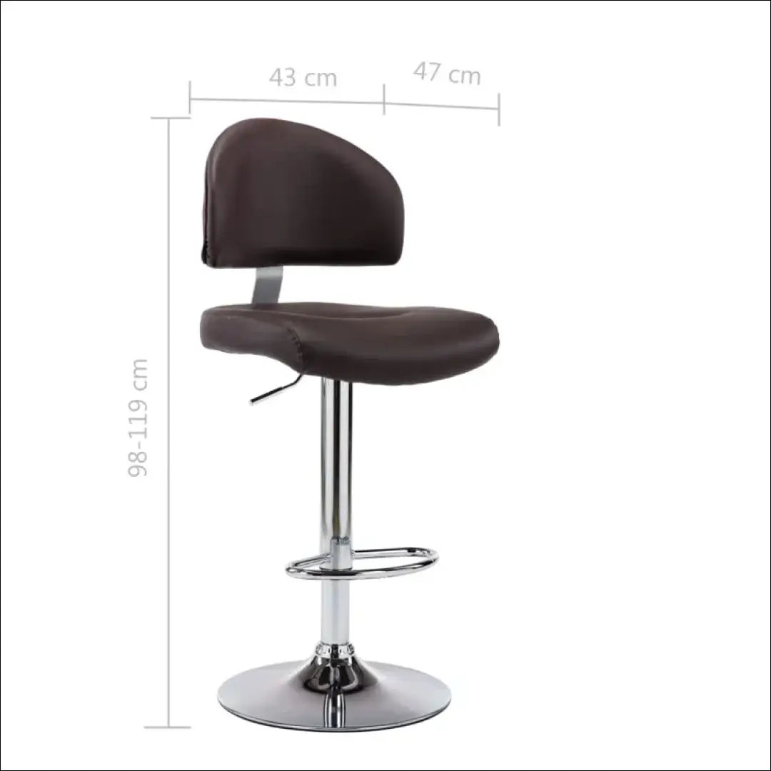 Baro kėdė VI819 - €48 Save 60% 25-50, __label:Pristatymas 1-2 d.d., baro-kedes, color-ruda, material-dirbtine-oda €25