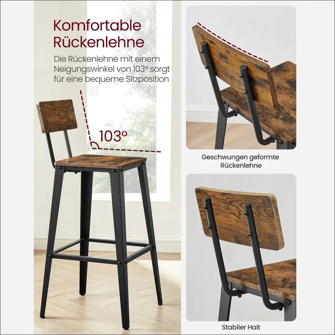 Baro kėdžių komplektas (2vnt) SM080 - €118 Save 40% 100-200, __label:Pristatymas 5-14 d.d., baro-kedes, notouch30, song