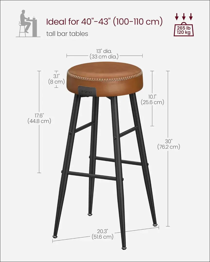 Baro kėdžių komplektas (2vnt) SM105 - €110 Save 40% 100-200, __label:Pristatymas 5-14 d.d., baro-kedes, notouch30, song