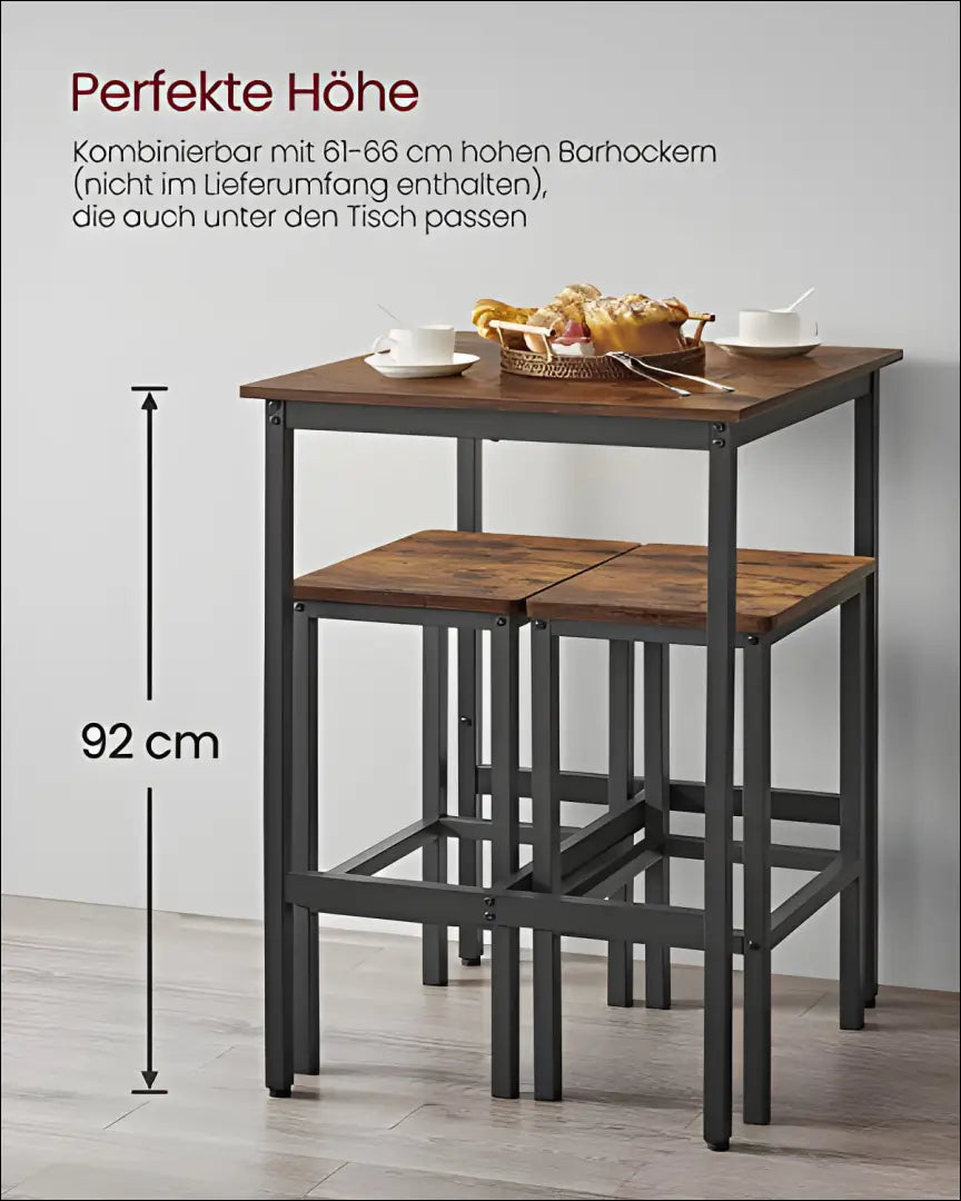 Baro stalas SM117 - €92 Save 40% 50-100, __label:Pristatymas 5-14 d.d., baro-stalas, notouch30, song 60x60x90cm / X: