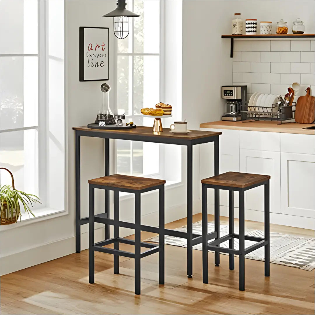 Baro stalas su kėdėmis komplektas SM118 - €175 Save 40% 100-200, __label:Pristatymas 5-14 d.d., baro-kedes,