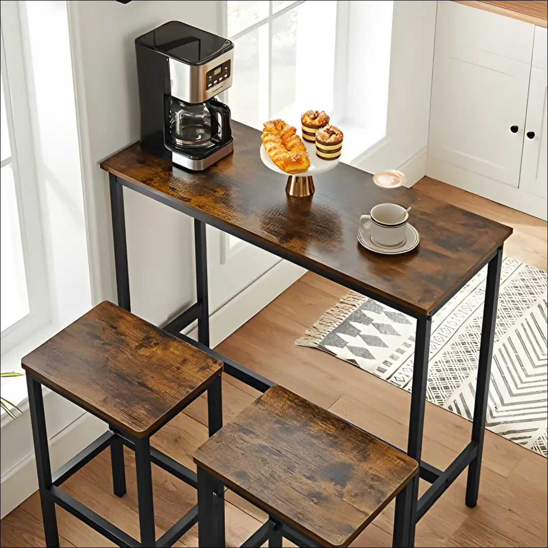 Baro stalas su kėdėmis komplektas SM118 - €175 Save 40% 100-200, __label:Pristatymas 5-14 d.d., baro-kedes,