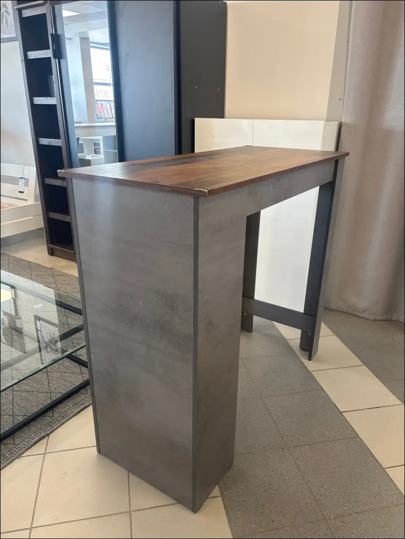 Baro stalas VI1222 - €74 Save 50% 50-100, __label:Pristatymas 1-2 d.d., baro-stalas, color-pilka, color-ruda €50